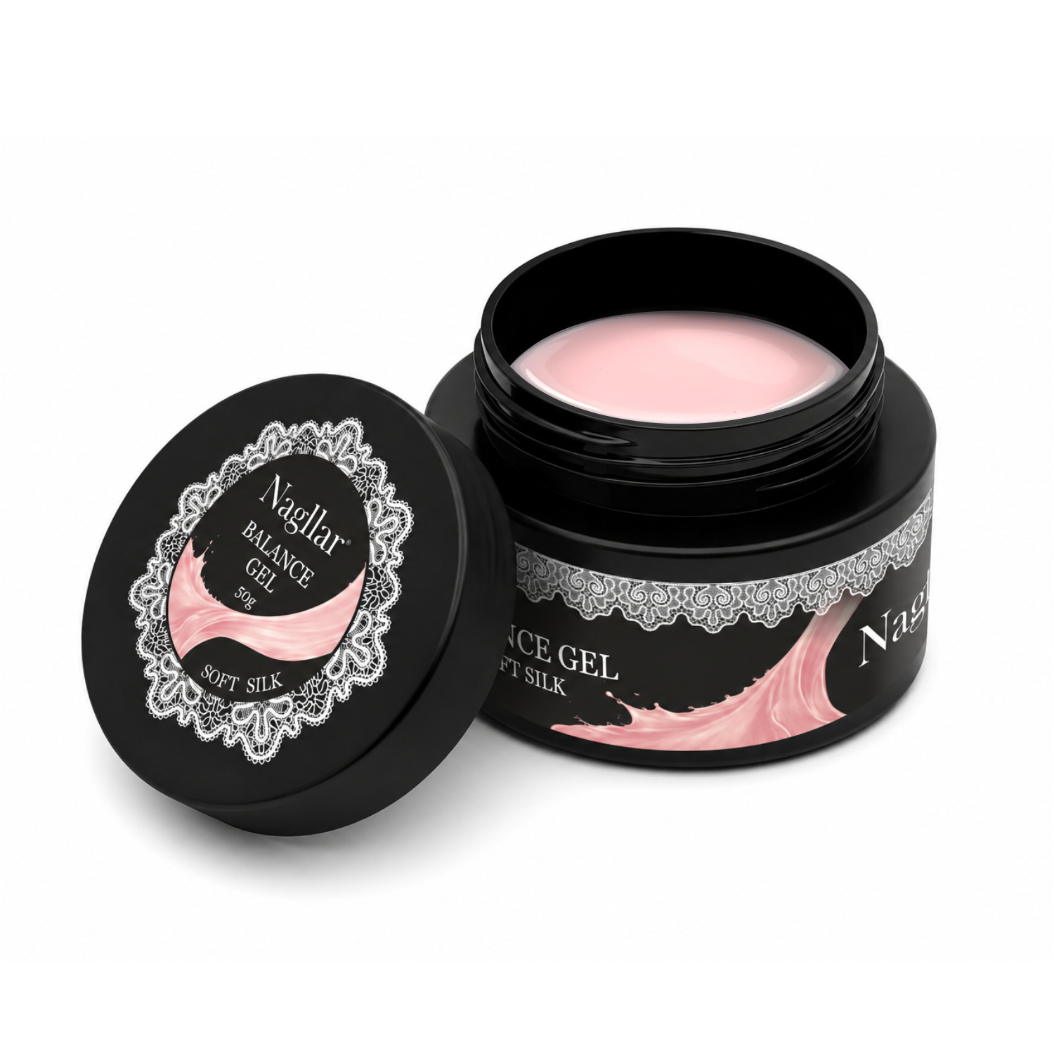 Balance Gel Soft Silk to samopoziomujący żel budujący UV/LED w bardzo jasnym, subtelnym mlecznoróżowym odcieniu. Łączy funkcję budowy, przedłużania i wyrównywania płytki z delikatnym kolorem, który nadaje paznokciom naturalny, zadbany wygląd.